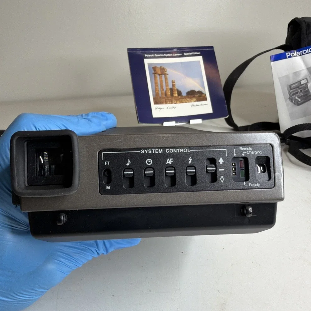 3x LOT Polaroids Square Shooter 2, 600 Business Ed, Spectra System, Flashcubes